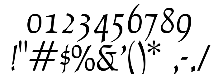 OPTICather-Italic Font OTHER CHARS