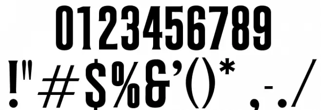 OPTICeasar-Light フォント その他の文字