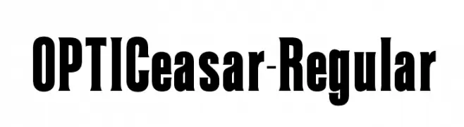 OPTICeasar-Regular  Скачать бесплатные шрифты