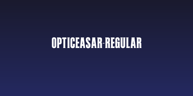 OPTICeasar-Regular Social Header