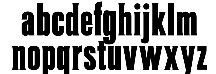 OPTICeasar-Regular Font LOWERCASE
