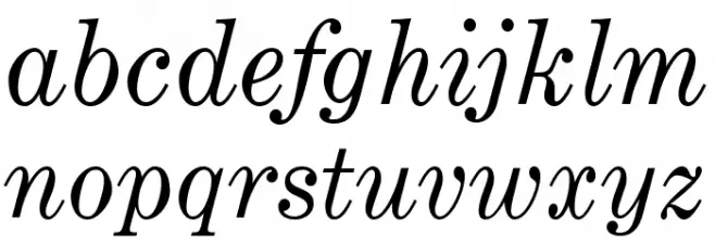 OPTICenturyExpandedTwo-Italic Fonte MINÚSCULAS