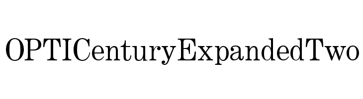 OPTICenturyExpandedTwo Font