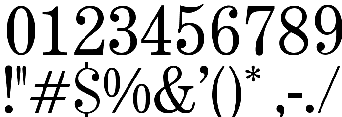OPTICenturyExpandedTwo Font OTHER CHARS