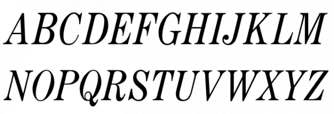 OPTICenturyNova-Italic 字体 大写