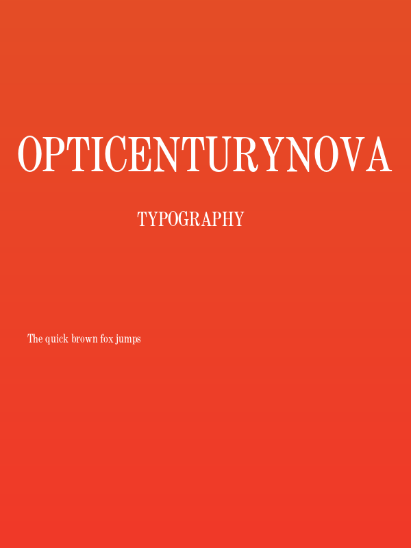 OPTICenturyNova Poster