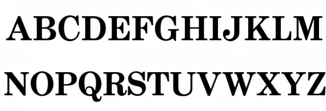 OPTICenturySchoolbookBold Schriftart Groß