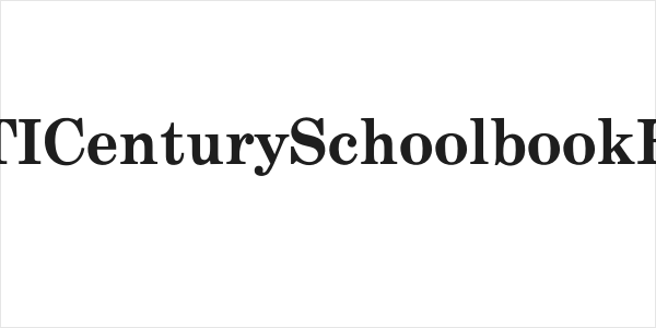 OPTICenturySchoolbookBold Logo