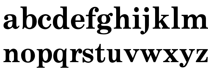 OPTICenturySchoolbookBold Font LOWERCASE