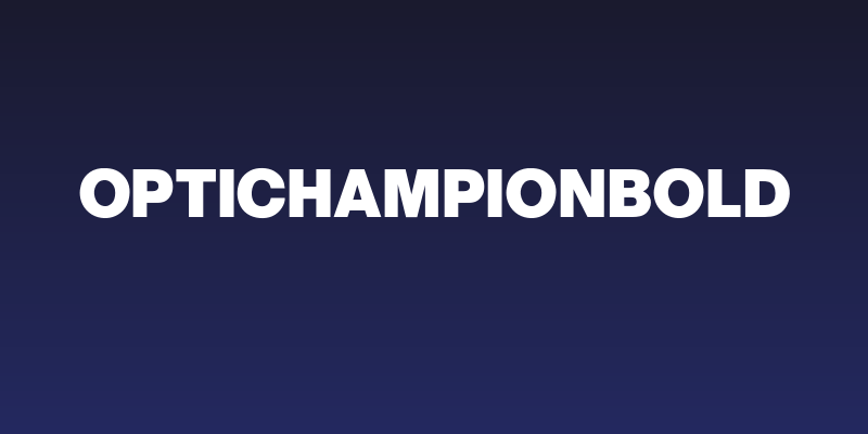 OPTIChampionBold Social Header