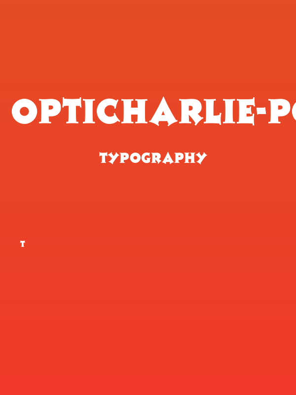 OPTICharlie-Pointed Poster