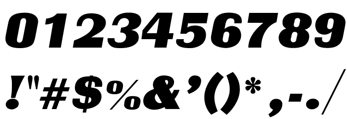 OPTICharterOak Font OTHER CHARS