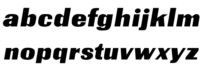 OPTICharterOak Font LOWERCASE