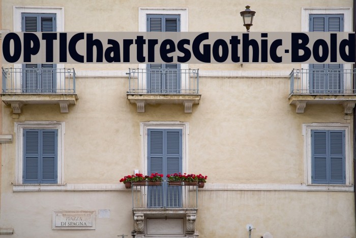 OPTIChartresGothic-Bold Font examples