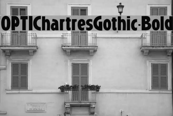 OPTIChartresGothic-Bold Polices examples