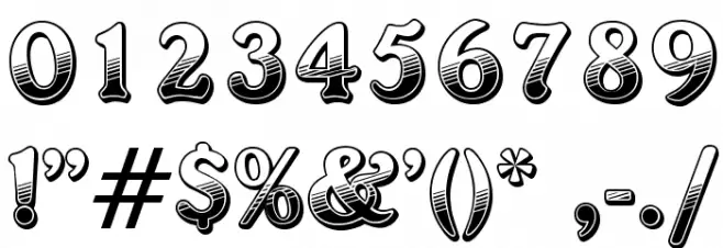 OPTICheersFive Font OTHER CHARS