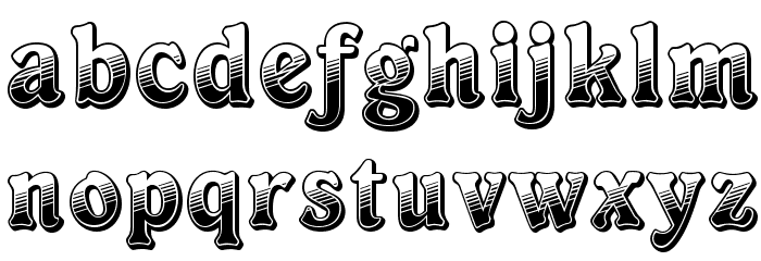 OPTICheersFive Font LOWERCASE