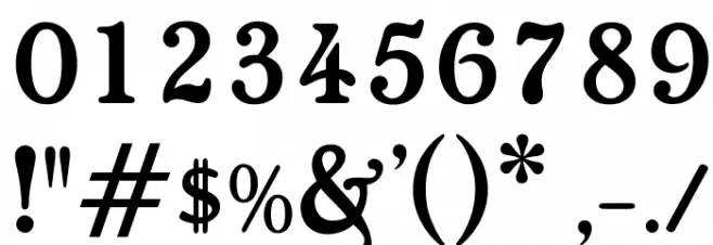 OPTIChelsea Font OTHER CHARS