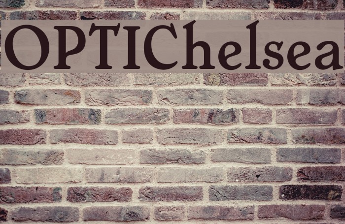 OPTIChelsea Font examples
