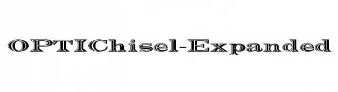 OPTIChisel-Expanded  フリーフォントのダウンロード