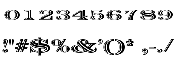 OPTIChisel-Expanded Font OTHER CHARS