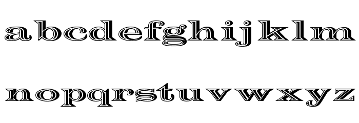 OPTIChisel-Expanded Font LOWERCASE
