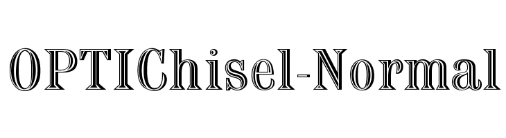 OPTIChisel-Normal  Скачать бесплатные шрифты