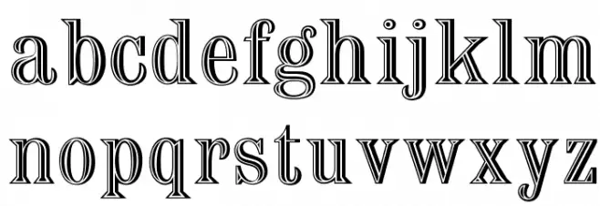 OPTIChisel-Normal Шрифта строчной