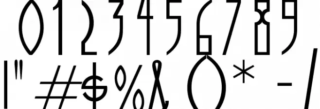 OPTICinema-Solid Font OTHER CHARS