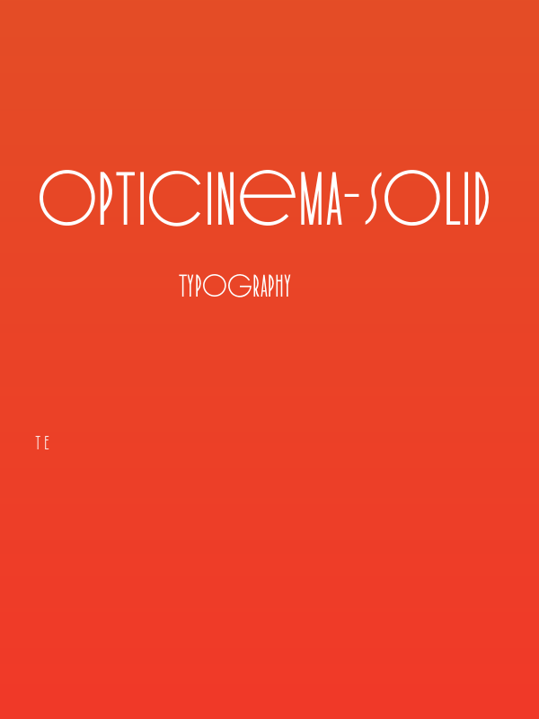 OPTICinema-Solid Poster