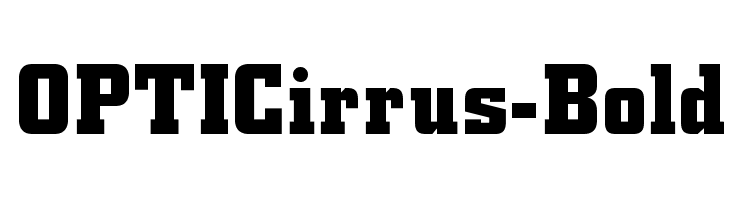 OPTICirrus-Bold Font