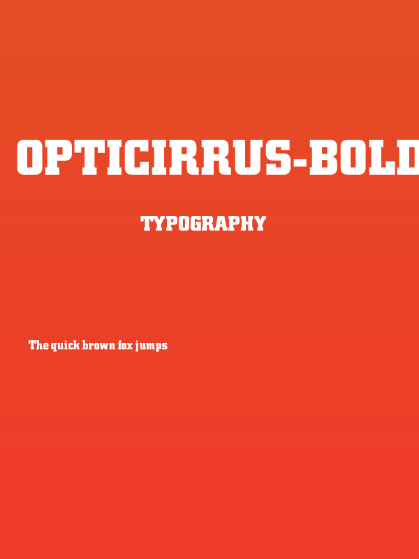 OPTICirrus-Bold Poster