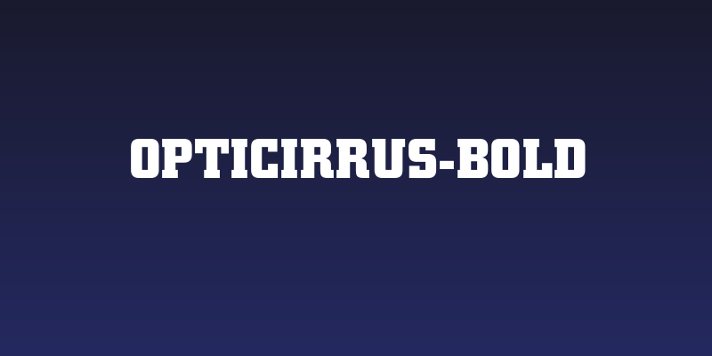 OPTICirrus-Bold Social Header