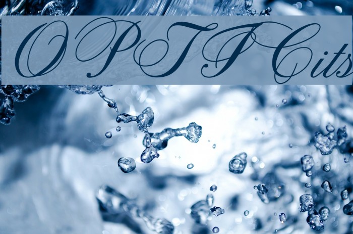 OPTICits Font examples