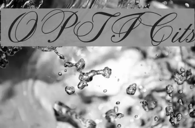 OPTICits Font examples