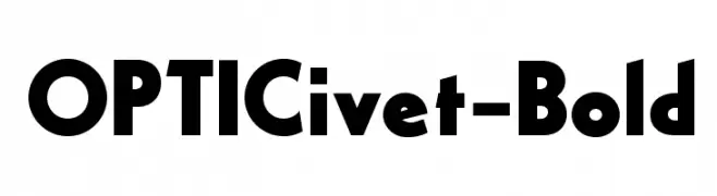 OPTICivet-Bold  Скачать бесплатные шрифты