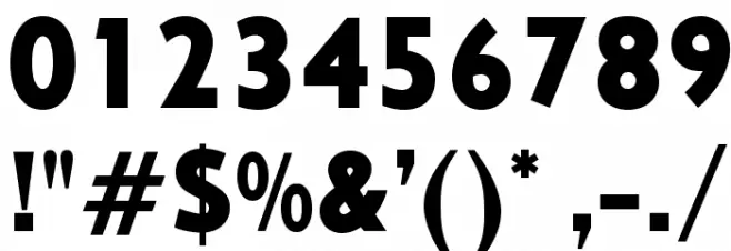 OPTICivet-Bold Font OTHER CHARS