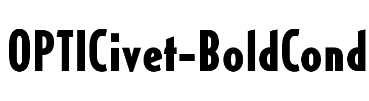 OPTICivet-BoldCond Font