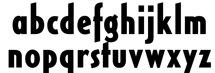 OPTICivet-BoldCond Font LOWERCASE