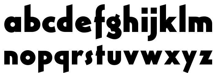 OPTICivet-Bold Font LOWERCASE