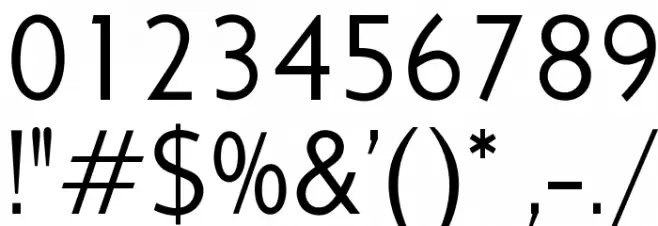 OPTICivet-Light Font OTHER CHARS