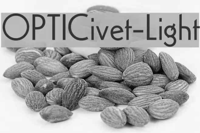 OPTICivet-Light Font examples