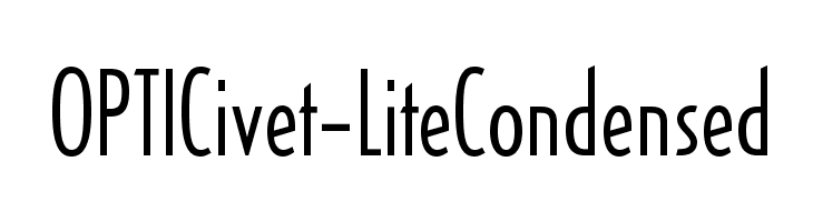 OPTICivet-LiteCondensed Font