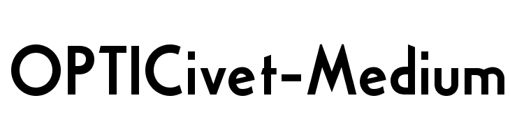 OPTICivet-Medium  font caratteri gratis