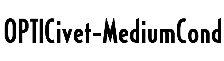 OPTICivet-MediumCond Font