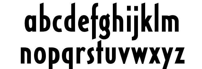 OPTICivet-MediumCond Font LOWERCASE