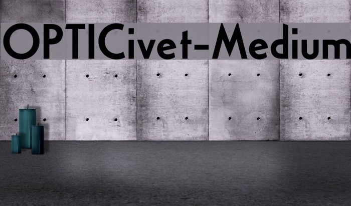 OPTICivet-Medium Font examples