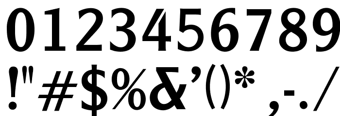 OPTIClearfaceGothicDemiAg Font OTHER CHARS