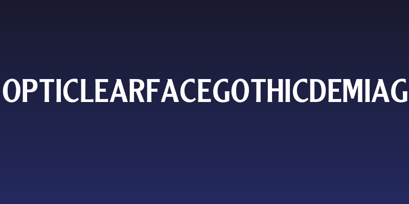 OPTIClearfaceGothicDemiAg Social Header
