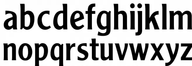 OPTIClearfaceGothicDemiAg 字体 小写